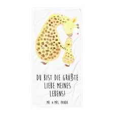 Handtuch Giraffe Kind - Geschenk Frottee-Handtuch Großes Badehandtuch Mama S..