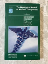 The Washington Manual Of Medical Therapeutics 31st Edition Free Shipping - GOOD