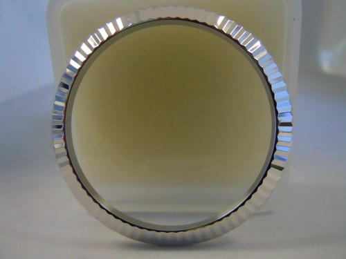 White GP 18K Fluted Bezel for Rolex Datejust 126300,126334 41mm