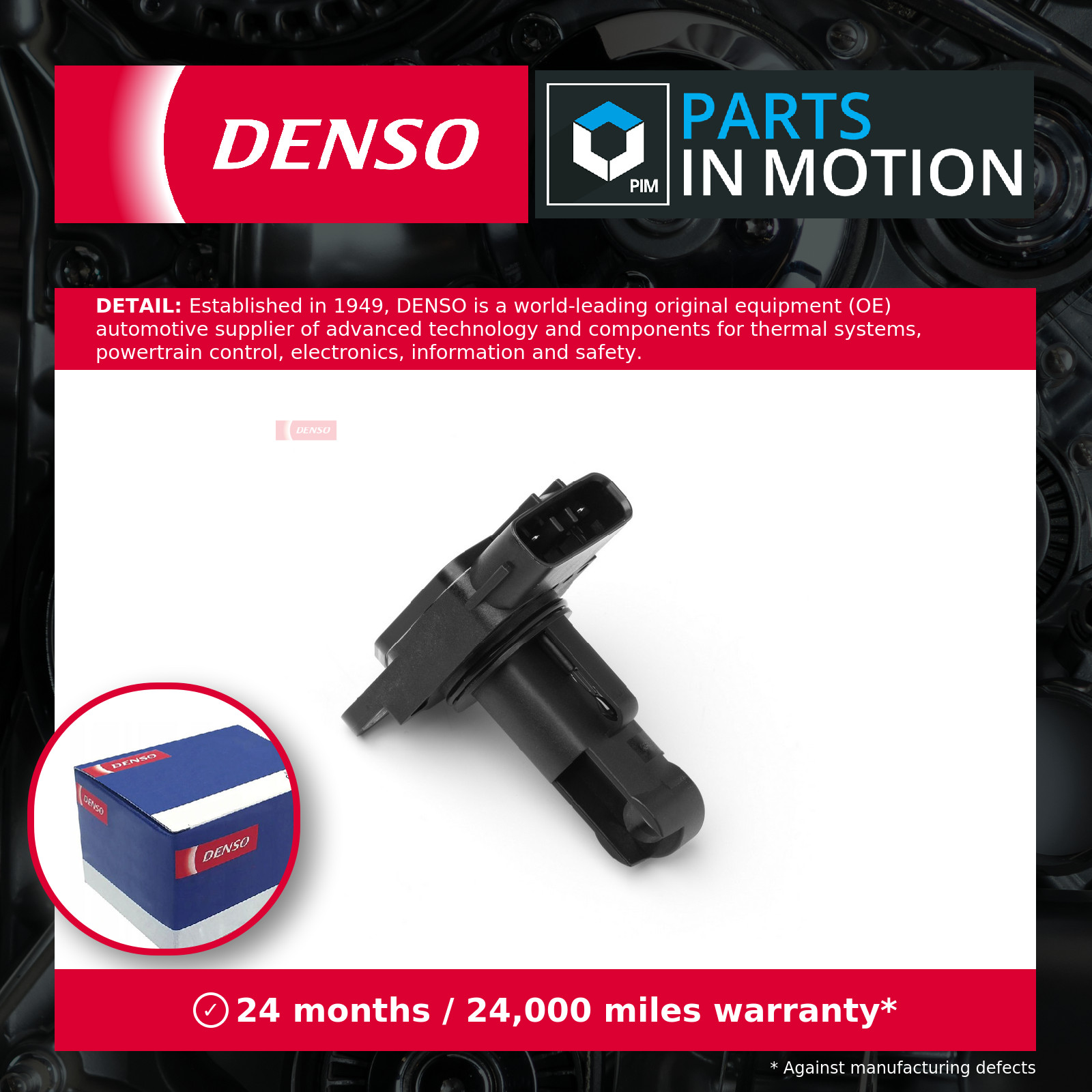 Air Mass Sensor fits JAGUAR XK X150 3.6 07 to 14 AJ-V8 Flow Meter Denso Quality