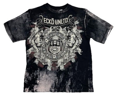 VTG Ecko Unltd Y2K Grunge Tee Shirt AOP Men s M Rhino Jesse Pinkman Style Skate