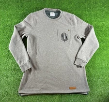 Marley Lilly Sweater Women's Small Monogram Pocket Ribbed Pullover Long Sleeve