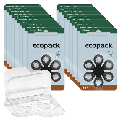 120 Batterie Per Apparecchi Acustici Varta Ecopack PR41 Marrone - Foto 5