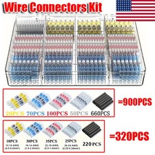 320/900x Waterproof Solder Seal Sleeve Heat Shrink Wire Connectors Terminal Kits