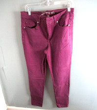 SEVEN7 PLUM COLORED HIGH RISE SKINNY JEANS, SIZE 10  STRETCH