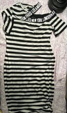 Striped Shein Off Shoulder Dress Size Small