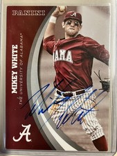 Alabama Baseball Mikey White Signed card 