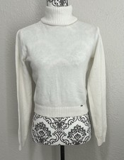 Hollister Sweater Women's Knit Pullover Turtleneck White Size Small