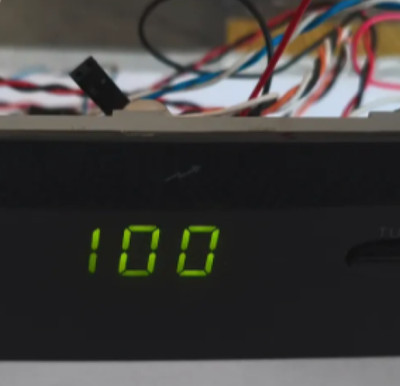 LCD Mhz Display für Vintage Retro AT Case Tower. Perfekt für 386 486. Getestet!