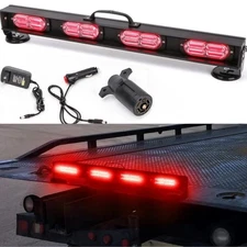 7 Pins Wireless LED Light Bar Tow Stick Flashing Emergency Warning Magnetic Base