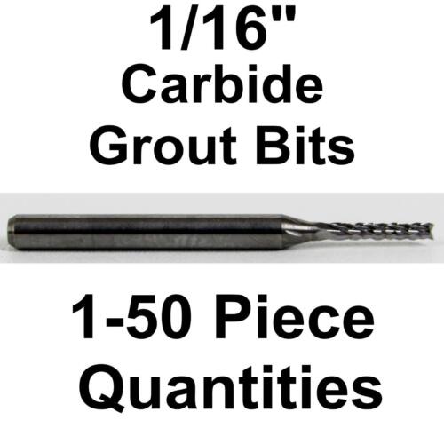 1/16" Grout Bit, Carbide 1,5, 10 or 50 Pcs 1/8" Shanks Compare to Dremel - Picture 1 of 5