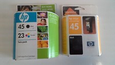 Open Box Genuine HP 45 23 Combo Pack Ink Cartridges Bonus 45