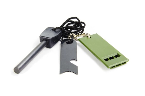 Feuerstarter Mit Pfeife Magnesium Feuerstein Feuerstab Feuerstahl Feuerzeug-image