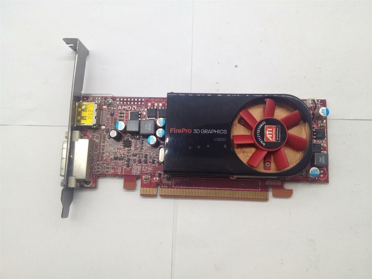ATI FirePro V3800 71213830W0G 512MB GDDR3, USED, WORKING, NOISY FAN
