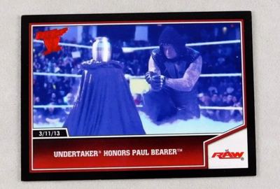 The Undertaker WWE Wrestling Trading Card WWF Topps Raw Paul
