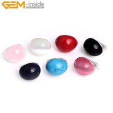 Tibetan Multicolor Stones Beaded Silver Base Jewelry Rings 1 Pcs Size 7- 9