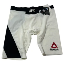 NWT UFC Reebok Size 2xl Octagon Vale Tudo Shorts w/DRAWSTRING Chalk S14R