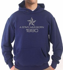 Felpa con cappuccio KJ1575 Regalo Compleanno Nato 1990 A Star Was Born