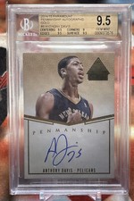 2014-15 Paramount Penmanship Anthony Davis Auto /10 Gold BGS 9.5 SSP Super Rare