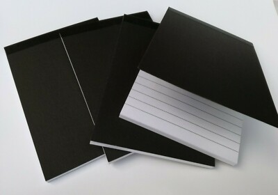 6 PADS A6 GEFÜTTERTES PAPIER BEIDSEITIG WEISSES PAPIER NOTIZPAD MEMO NOTEBOOK 