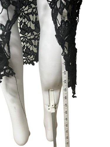 BOOHOO Bodycon Midi Dress Size Large 16 Black Lace Panel Womens NEW EU44 RRP £29 - Picture 5 of 14