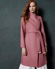 Ted Baker Sandra Wool And Cashmere Coat Size 2  Uk Size 10 New With Tags