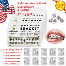 Dental Orthodontics Brackets Braces /Supper Elastic Niti Round Arch Wires USA