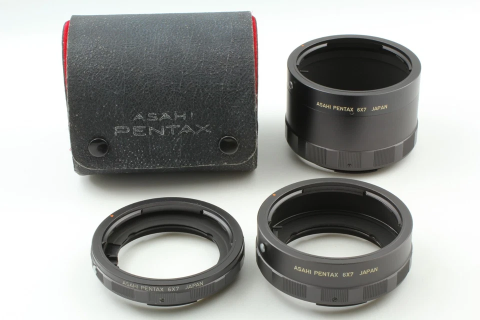 [MINT w/ Case] Asahi Pentax 6x7 Auto Extension Tube Ring 1,2,3 Set From JAPAN - Image 2 of 4
