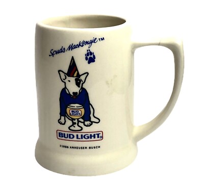 Vintage 1986 Spuds Mackenzie Bud Light Anheuser Busch Party Animal