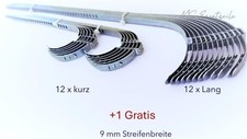 Schellen für Achsmanschetten 25 Stk. 9 mm - 12x lang, 12x kurz, 1 Gratis