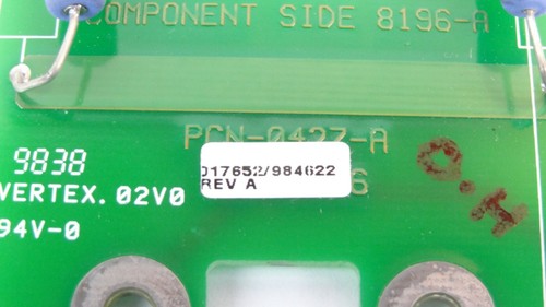 Vertex 017652/984622 Rev A Board PCB Assembly - Picture 2 of 5