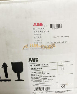 1PCS NEW ABB LSOLATION SWITCH FUSE GROUP OS400D03P 1SCA022719R0250