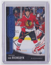 2014-15 UD OVERTIME WAVE 3 BLUE ROOKIES SP TREVOR van RIEMSDYK #166 BLACKHAWKS