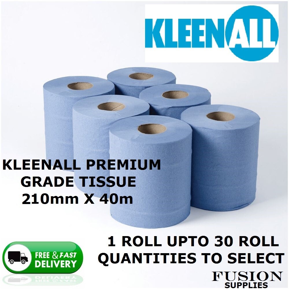 BLAUE PAPIERROLLEN 2-LAGIG, ZENTRUMZUFUHRROLLEN, CATERING, WERKSTATT, KÜCHE, BLAUE ROLLEN