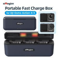 For DJI Osmo Action 4 / 3 Battery Charger USB Charging Box Camera Accessories