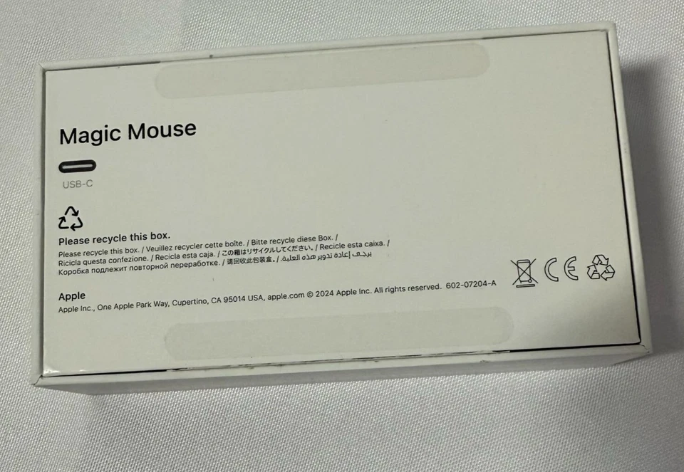 **BOX ONLY** Apple Magic Mouse Black/Silver - Image 3 of 4