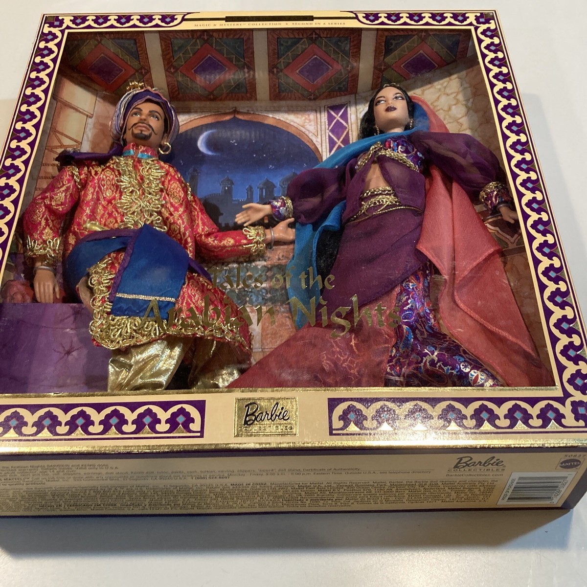 Tales Of the Arabian Nights Gift Set Ken & Barbie Dolls 2001 