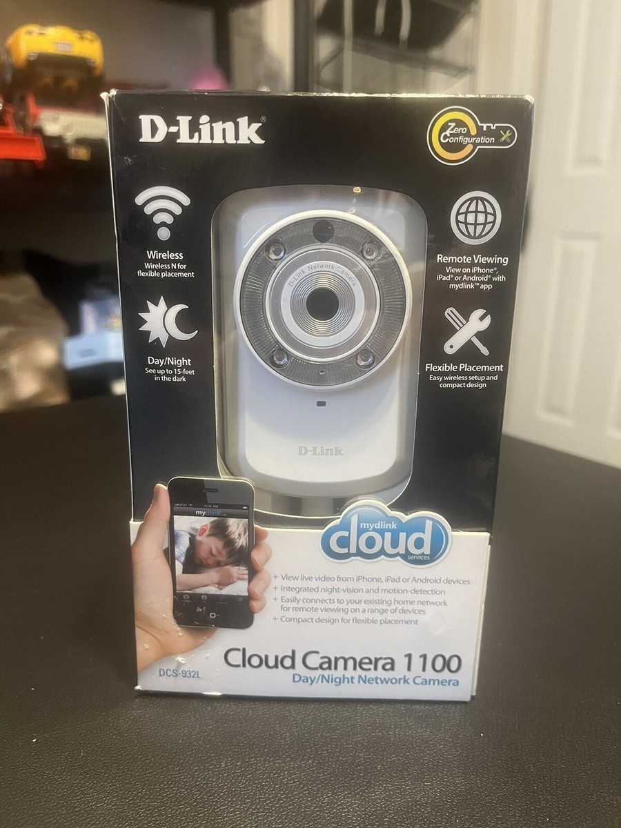 D-LINK Cloud Camera 1100 Day Night Sound Motion Detection DCS-932L