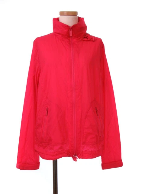 Burberry Golf Jacket Nylon Zip-Up Red Domestic Regular /Hn Women 'S