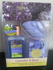 Body Nature Aromatherapy Lavender  Basil Bath Set in Gift Box