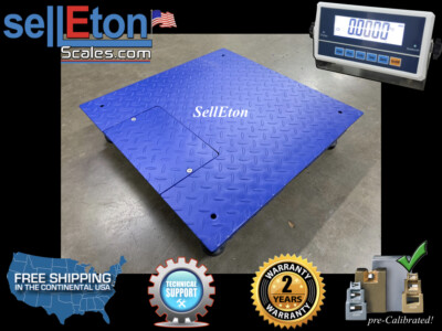 New Heavy Duty Floor Scale industrial warehouse 1000 lbs Capacity 2' x 2' 24'' 