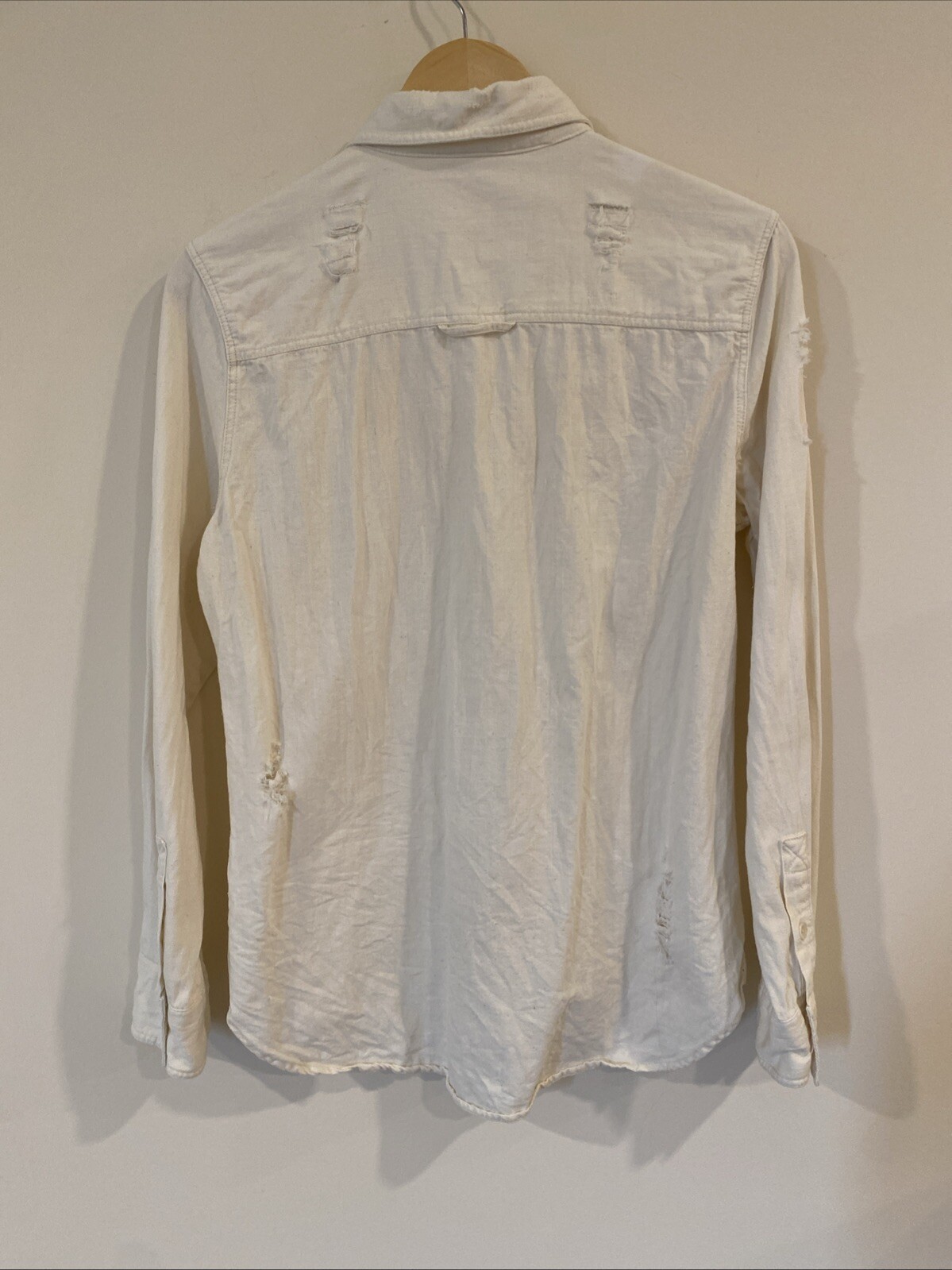 ROXY DISTRESSED DESTROYED BUTTON-UP WOVEN SHIRT C… - image 2