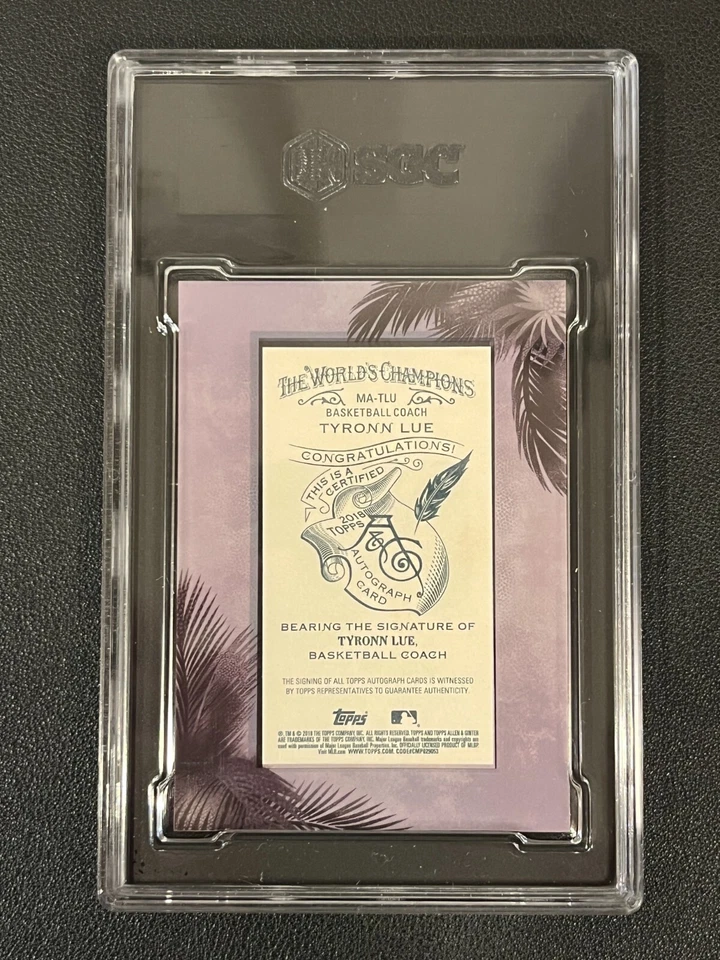 Tyronn Lue 2018 Topps Allen & Ginter's X Frame Mini Auto /25 SGC 8 - Image 2 of 2