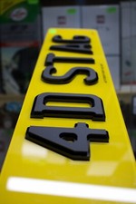 4D G&M SHADOW NUMBER PLATES MOT, DVLA & UK RD COMPLIANT (SET OF 2) *RoadLegal*