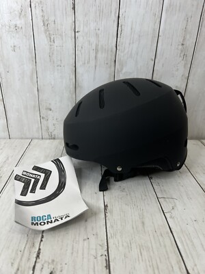 Helmet M/Lg Monata Roca Skateboard Ski Snowboard Matte Black New SD04 Never Used