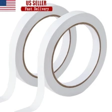 2 Rolls 1/4 Inch Double Sided Adhesive Sticky Tape Crafts DIY Card Making New