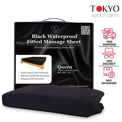 Eroticgel QUEEN Waterproof Fitted Sheet Nuru Massage Bedsheet Cover Protector