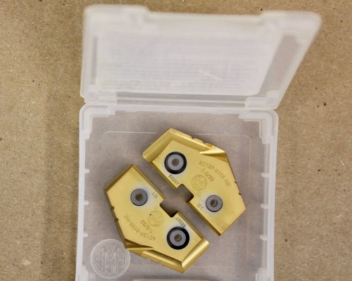 2 AMEC Allied 4C12P-0105-HE Carbide Drill Inserts 1-5/32" Series 2 GEN2 C1 AM300 - 第 1/2 張圖片