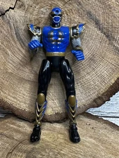 Bandai 2002 Power Rangers Ninja Storm Tri-Battlized Navy Thunder Blue Figure