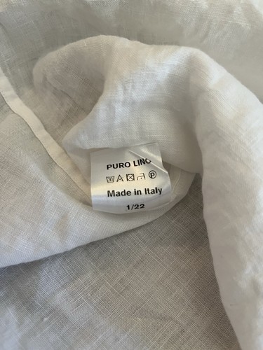Chemise boutonnée en lin brodé café Capri Italie Camicia | Medium - Photo 7/8